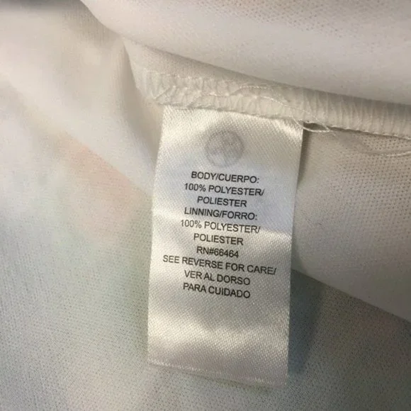 Sandra Darren Dress Floral Eyelet Overlay New - Picture 9 of 10